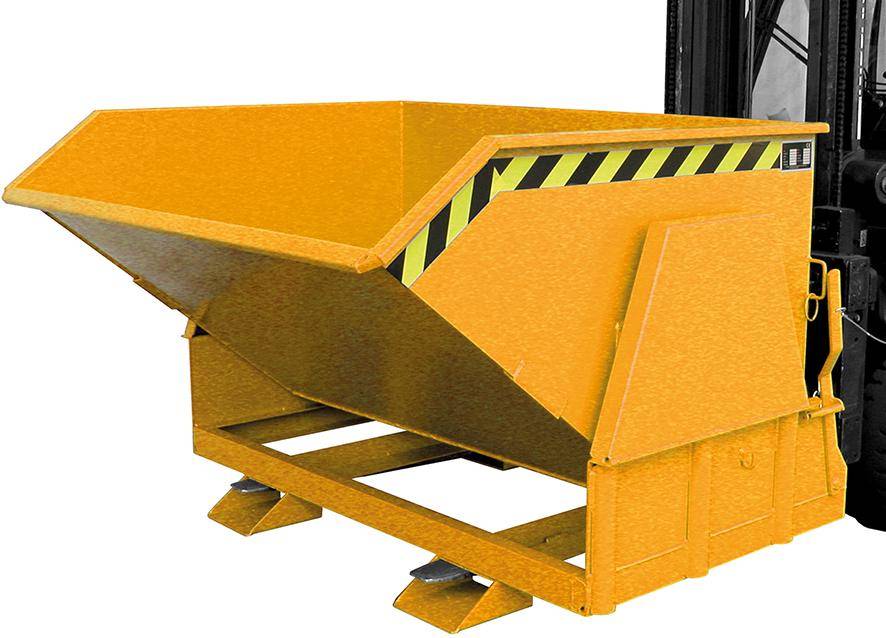 Kippbehälter BK 1200 l B1650xT1455xH1070 mm RAL2000 Tragkraft 2000kg