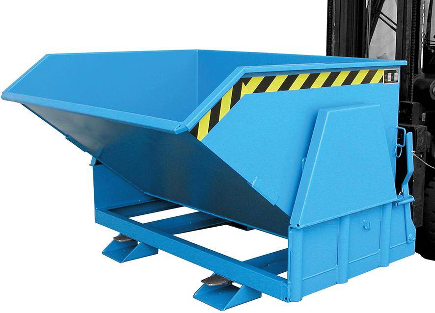 Kippbehälter BK 1200 l B1650xT1430xH1070 mm RAL5012 Tragkraft 2000kg