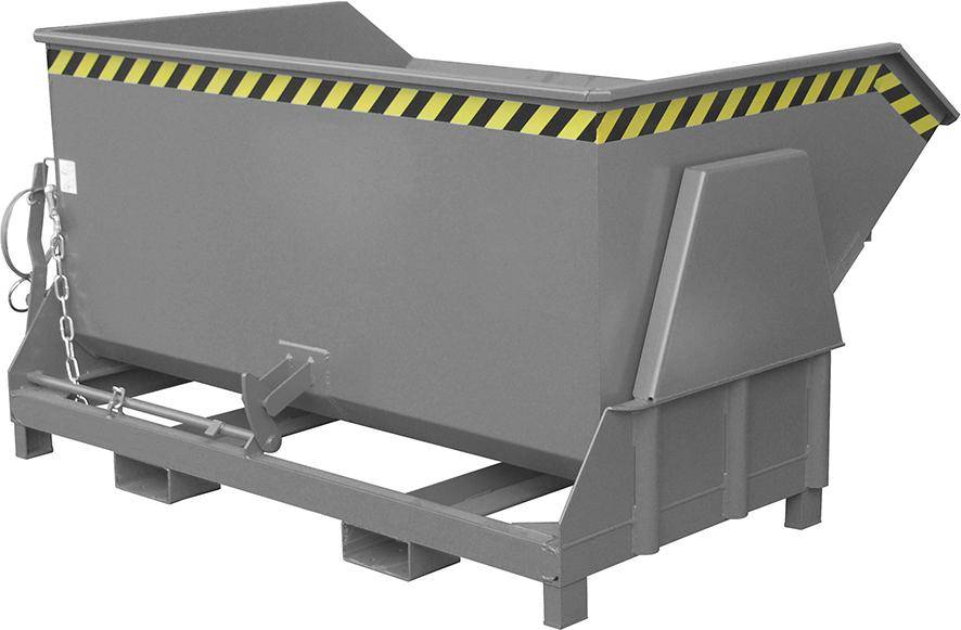 Kippbehälter BK 1500 l B1950xT1430xH1070 mm RAL7005 Tragkraft 2000kg