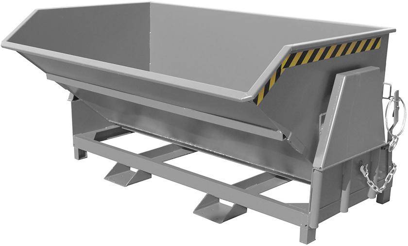 Kippbehälter BK 2000 l B2150xT1670xH1175 mm RAL7005 Tragkraft 2000kg
