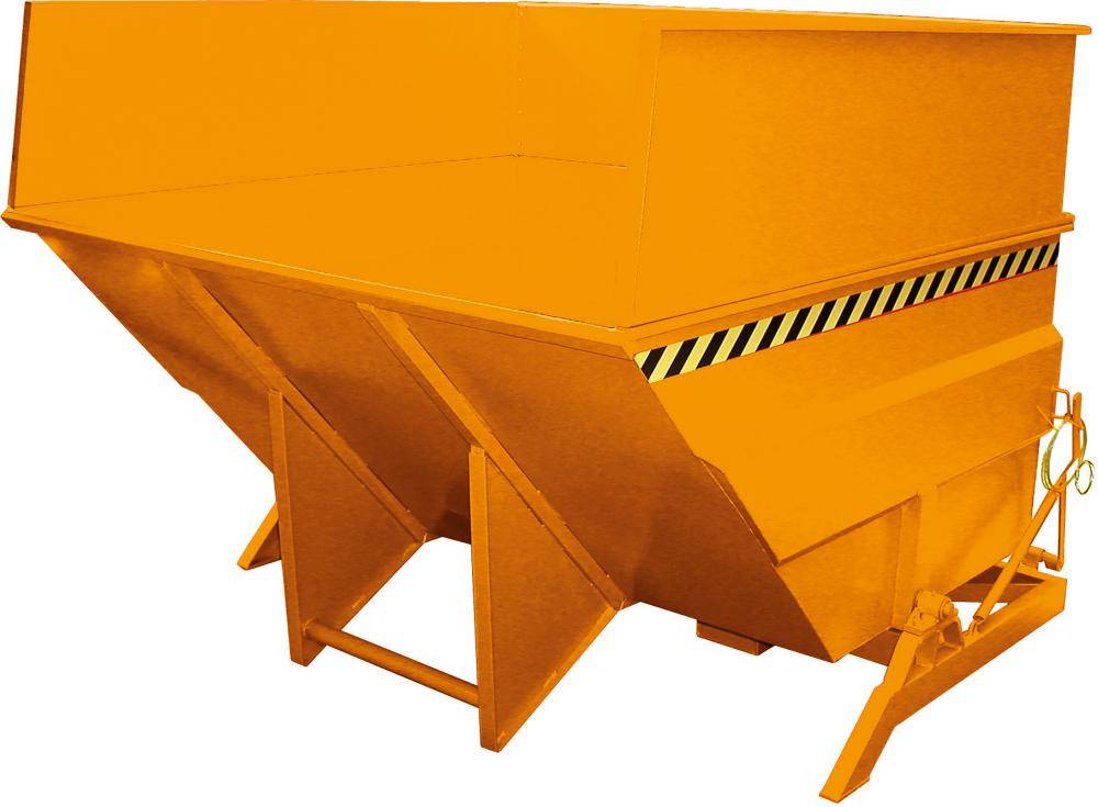 Kippbehälter BKC 5000 l B2280xT2310xH1740 mm RAL2000 Tragkraft 2500kg
