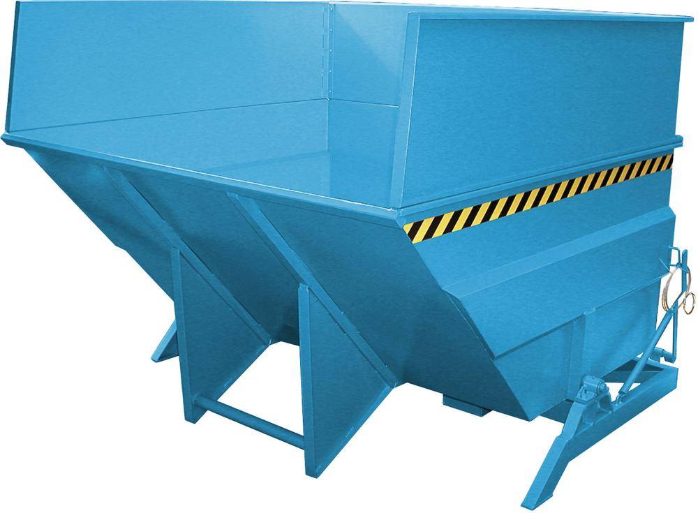 Kippbehälter BKC 5000 l B2280xT2310xH1740 mm RAL5012 Tragkraft 2500kg