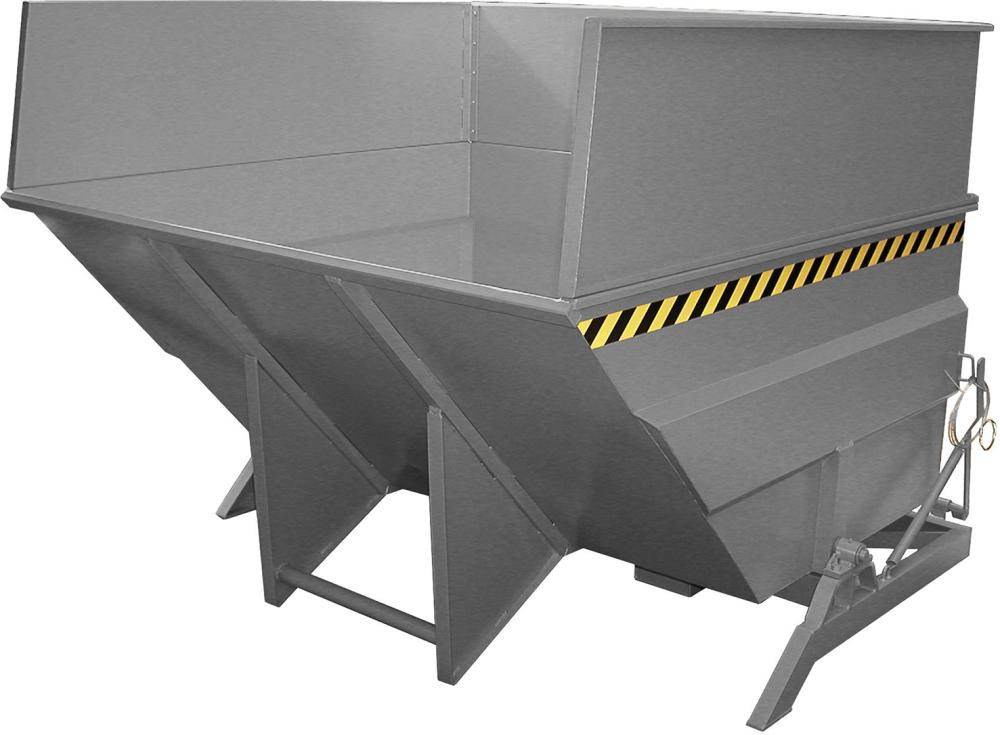 Kippbehälter BKC 5000 l B2280xT2310xH1740 mm RAL7005 Tragkraft 2500kg