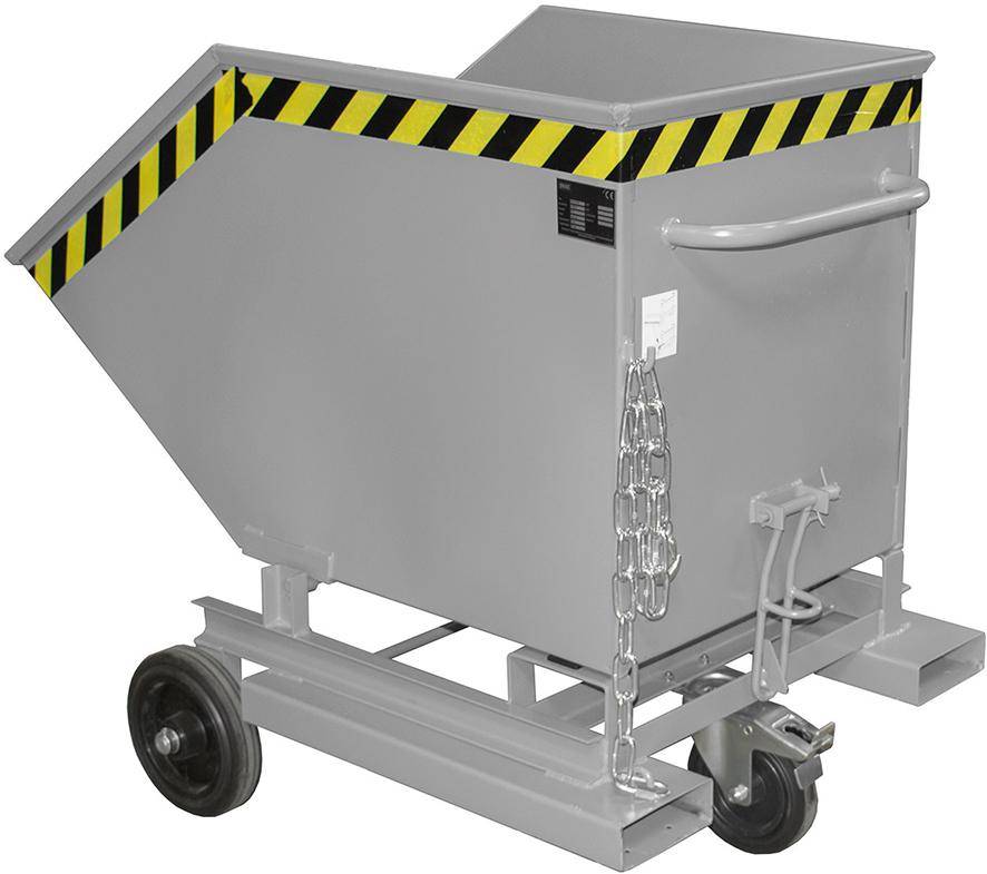 Kastenwagen KW-ET 400 l B900xT1320xH1090 mm RAL7005 Tragkraft 300kg