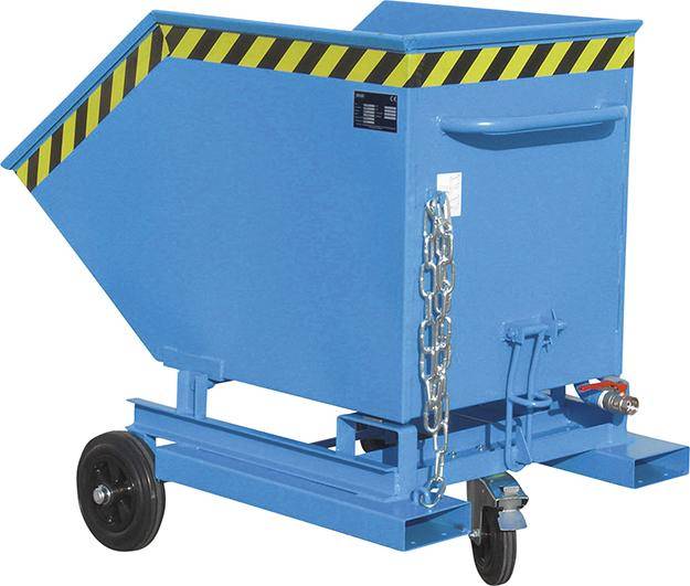 Spänekastenwagen SKW-ET 400 l B900xT1320xH1090 mm RAL5012 Tragkraft 300kg - Artikel: 7830912181