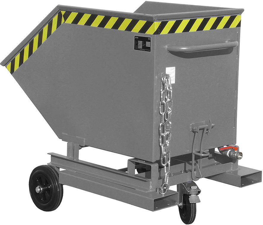 Spänekastenwagen SKW-ET 400 l B900xT1320xH1090 mm RAL7005 Tragkraft 300kg