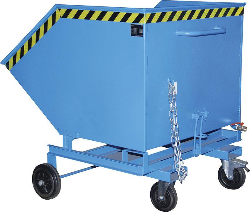 Spänekastenwagen SKW-ET 1000 l B1340xT1420xH1290 mm RAL5012 Tragkraft 300kg - Artikel: 7830912195