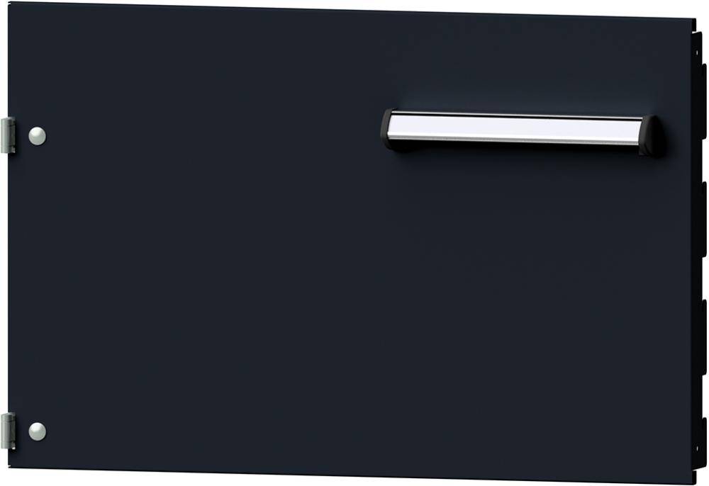 Format Tür Fronthöhe 340mm RAL 7035/7016 links anschlagend