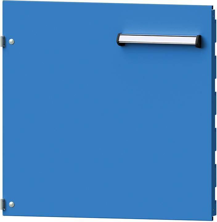 Format Tür Fronthöhe 510mm RAL 7035/5012 links anschlagend