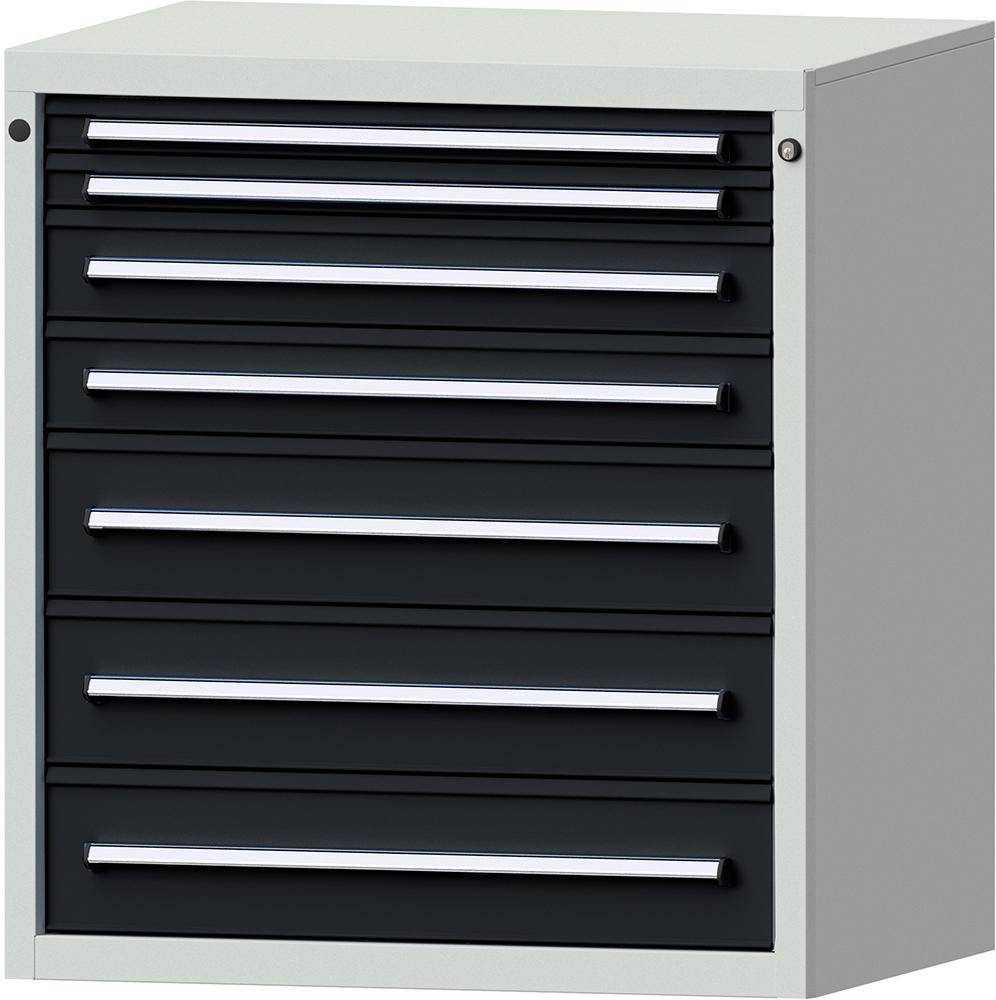 Format Schubladenschrank B910xT700xH1000mm RAL7035/7016 7 Schubladen 75kg