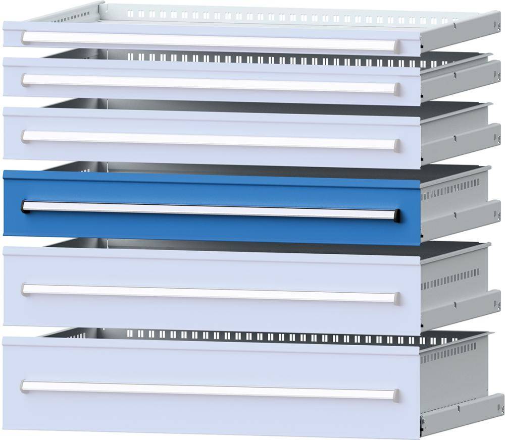 Format Schublade B600xT600xFH150mm RAL 5012 Tragkraft 75kg