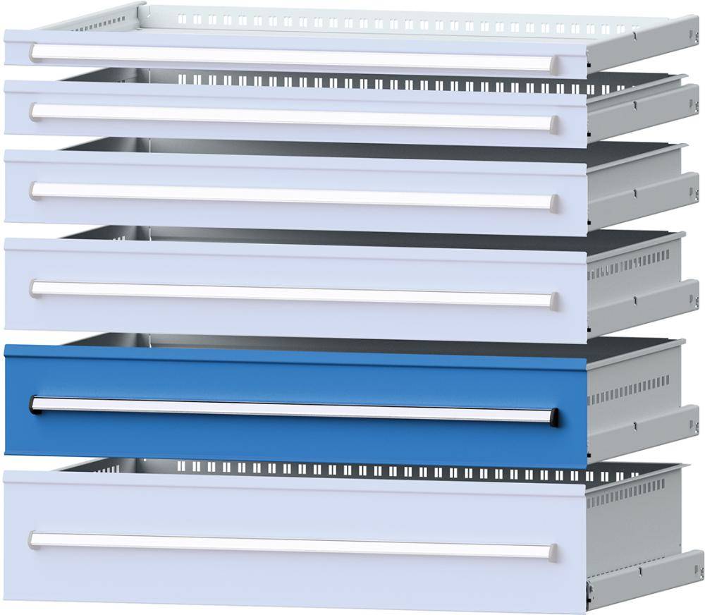 Format Schublade B600xT600xFH180mm RAL 5012 Tragkraft 75kg