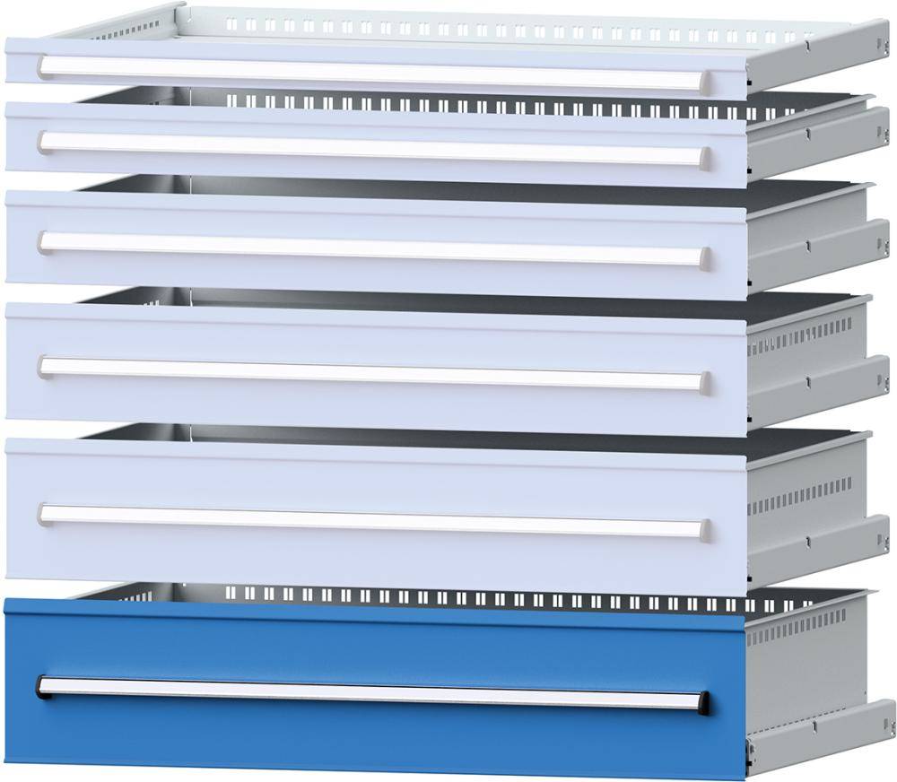 Format Schublade B600xT600xFH210mm RAL 5012 Tragkraft 75kg