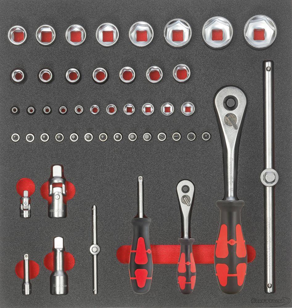 Werkzeugmodul 2/3 Steckschlüssel 1/4" und 1/2" FORMAT
