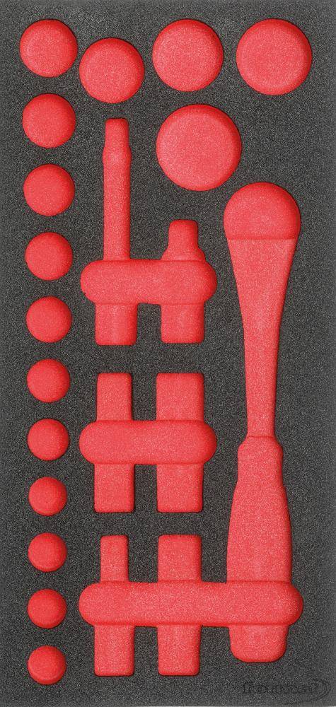 Werkzeugmodul 1/3 leer Steckschlüssel 1/2" FORMAT