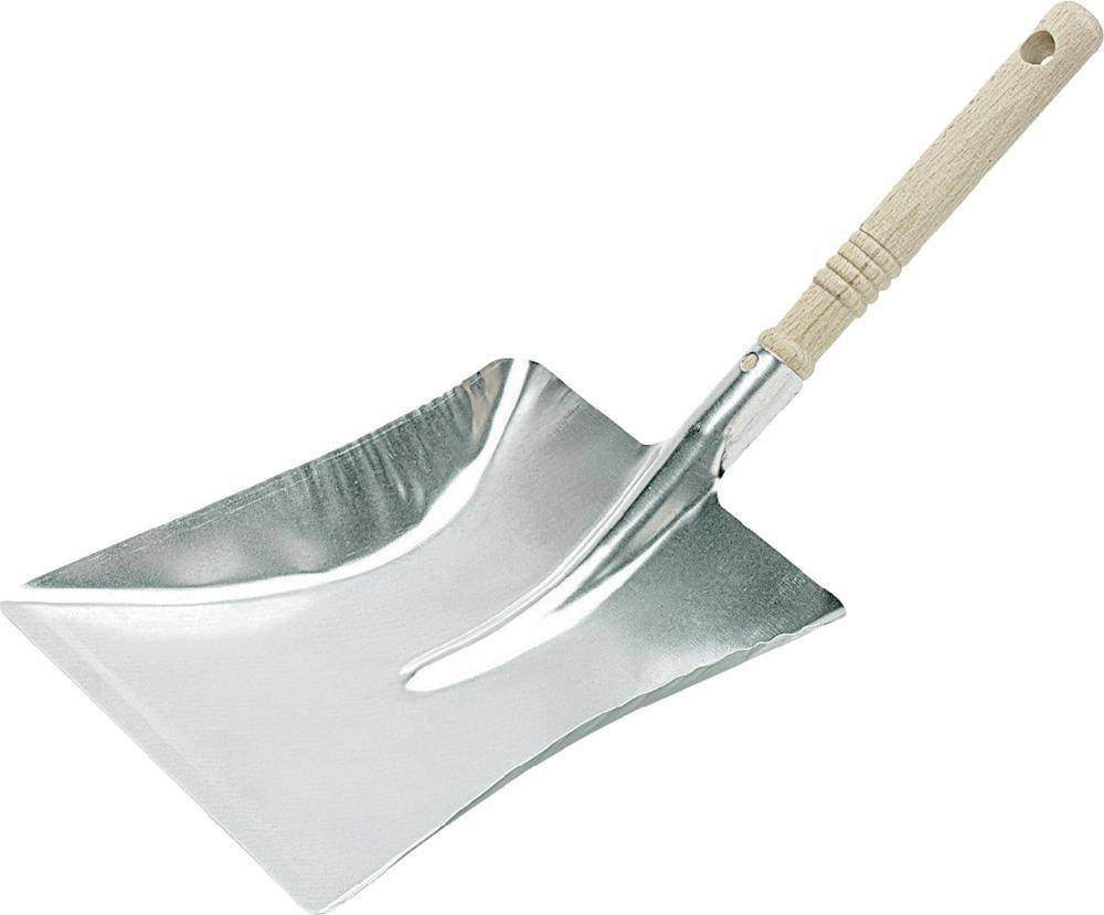 Kehrschaufel mit Holzgriff Metall verzinkt - Artikel: 4250560507662