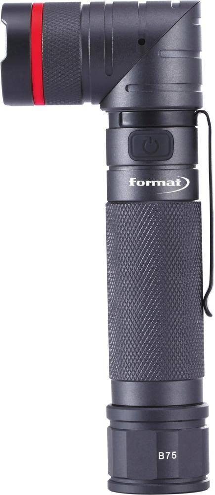 Taschenlampe Akku + UV 300lm FORMAT