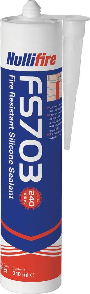 Silikondichtstoff FS 703 Feuerwiderstandsfähig 1-Komponentig weiß 310ml NULLIFIRE - Artikel: 8713465318550