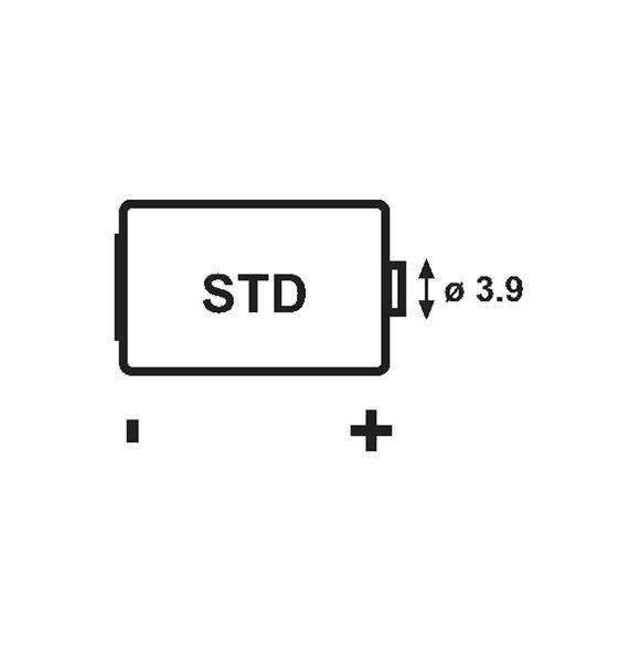 Xeno - XL-050F - 1/2 AA Mignon / ER14252 - 3,6 Volt 1200mAh Li-SOCl2 mit Lötfahne (U-Form)
