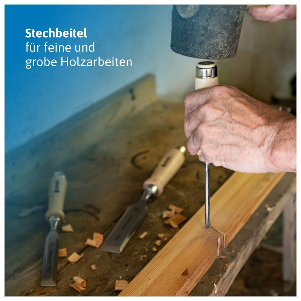 Dönges Stechbeitel mit Holzheft, 4 mm