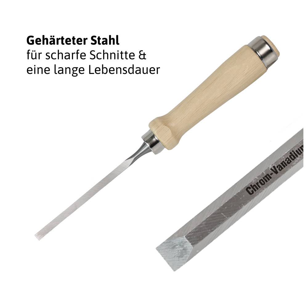 Dönges Stechbeitel mit Holzheft, 4 mm