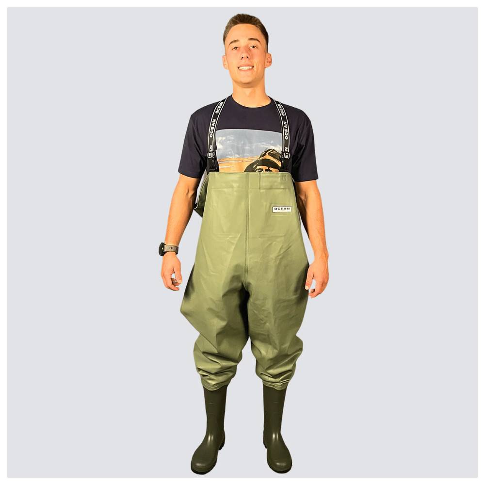 Ocean Textile Group AS Wathose Classic Wide Waders, light olive, Größe 48