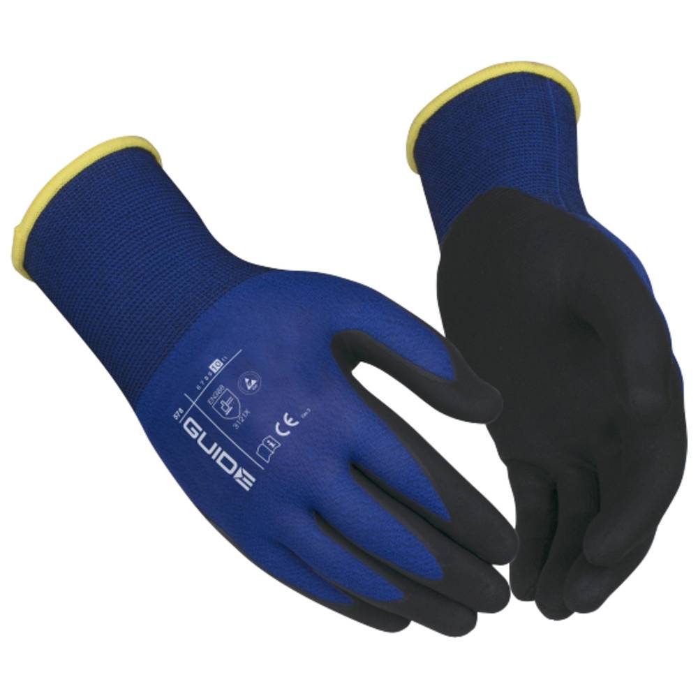 WETEC ESD-Schutzhandschuhe aus Nylon/Kohlefaser, Größe 7
