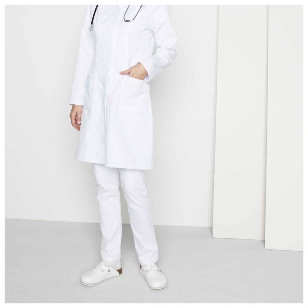 Birkenstock Clog Boston Super Grip, Naturleder, weiß, Weite normal, Größe 37