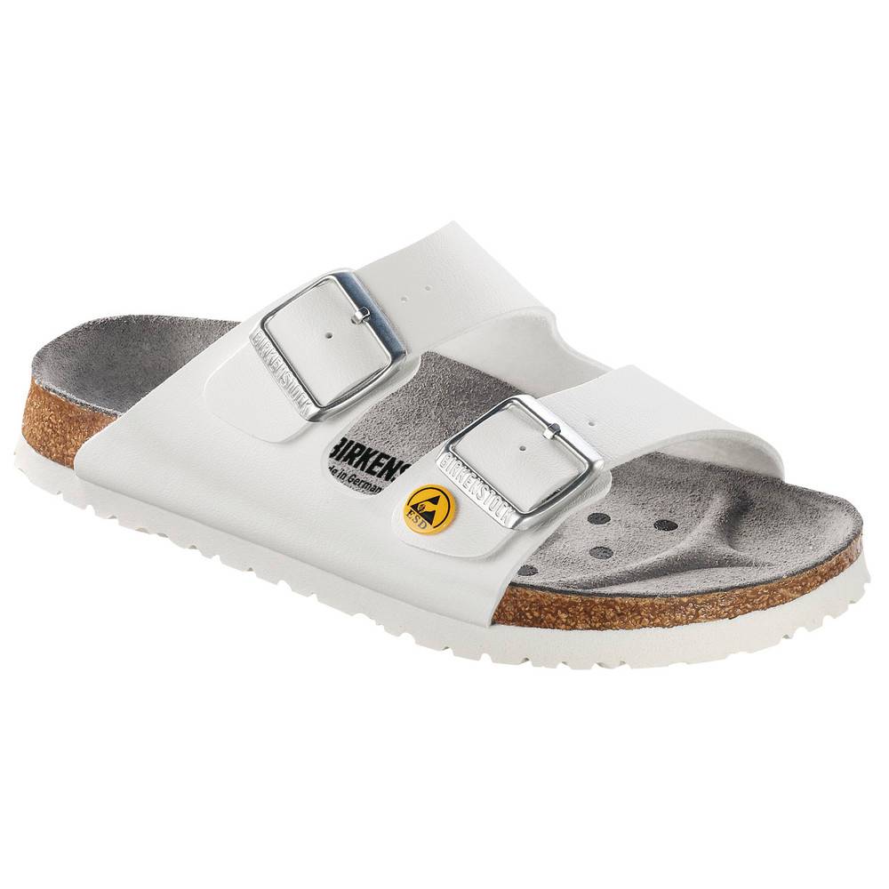Birkenstock ESD-Sandale Arizona, Größe 42, weiß, normal