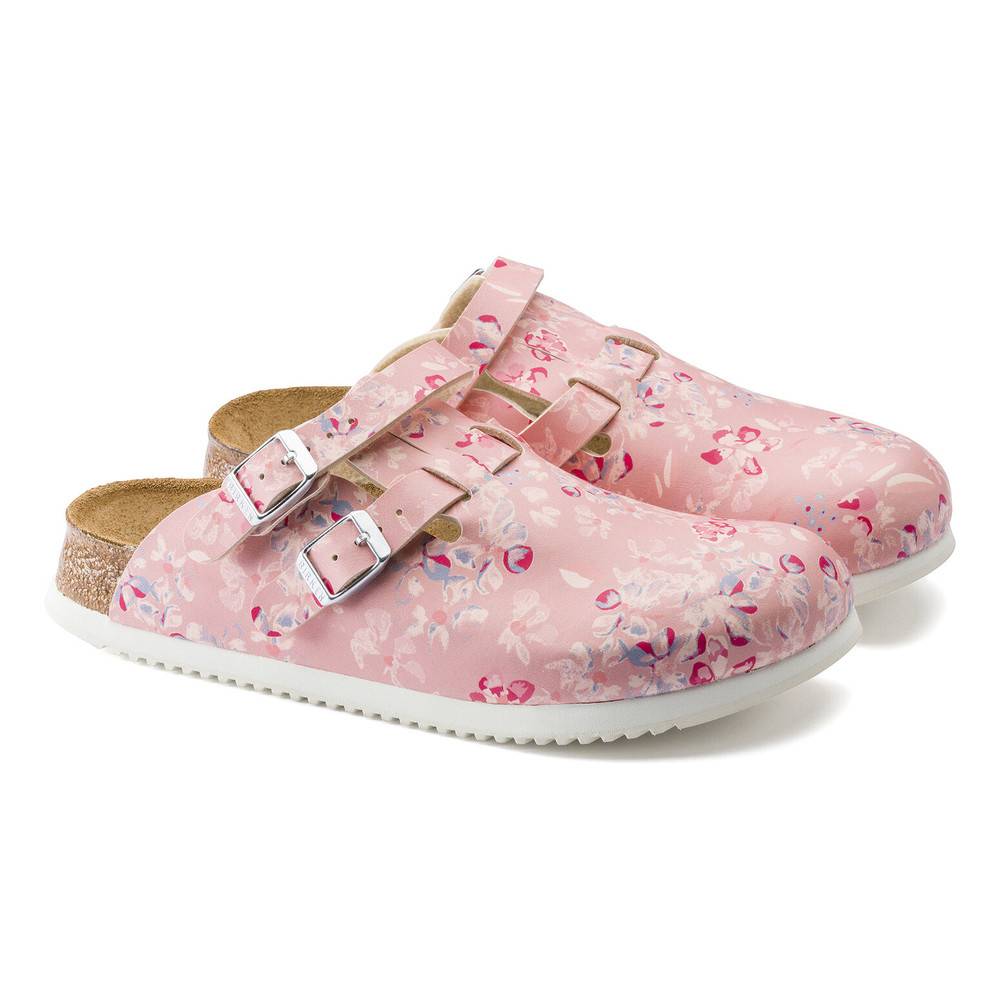 Birkenstock Clog Kay Superlauf, Birko-Flor, Flower Field Rose, schmal, Gr. 43