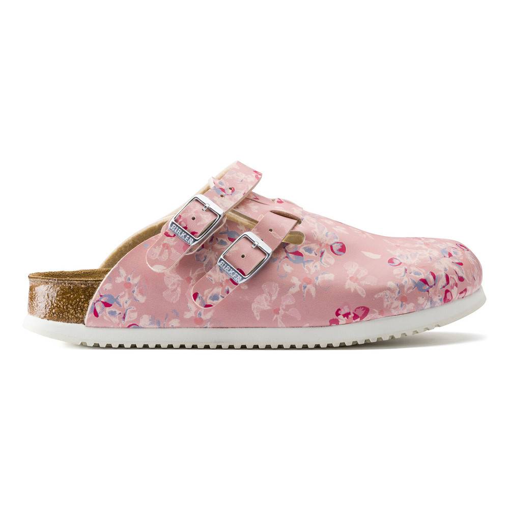 Birkenstock Clog Kay Superlauf, Birko-Flor, Flower Field Rose, schmal, Gr. 43