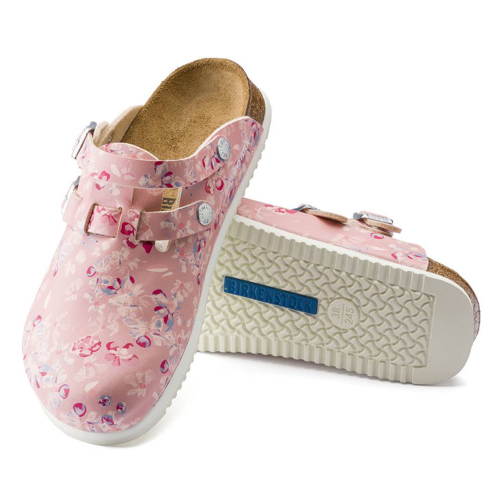 Birkenstock Clog Kay Superlauf, Birko-Flor, Flower Field Rose, schmal, Gr. 43