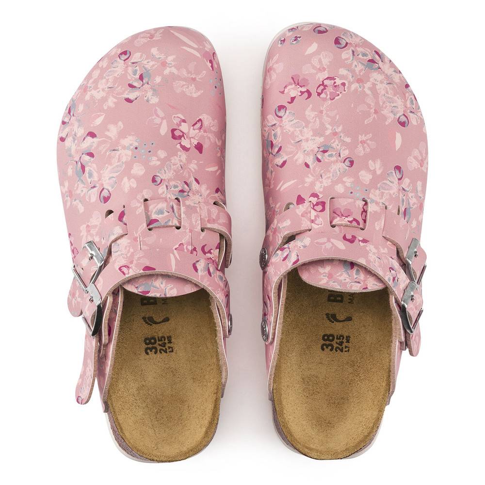 Birkenstock Clog Kay Superlauf, Birko-Flor, Flower Field Rose, schmal, Gr. 43