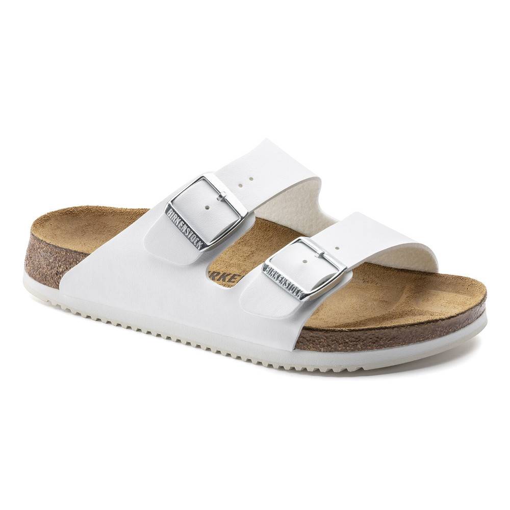 Birkenstock Sandale Arizona Superlauf, Birko-Flor, weiß, Weite normal, Größe 37