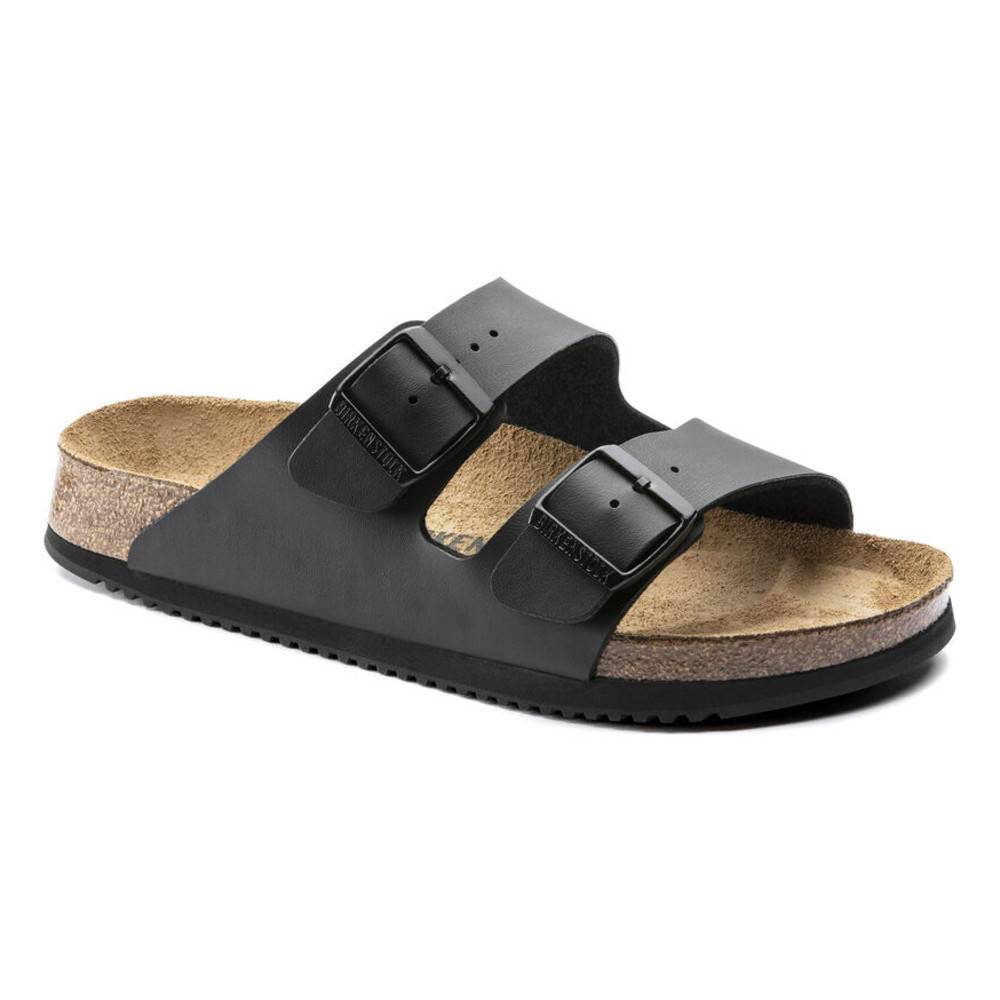 Birkenstock Sandale Arizona, Superlauf, Birko-Flor, schwarz, normal, Größe 38