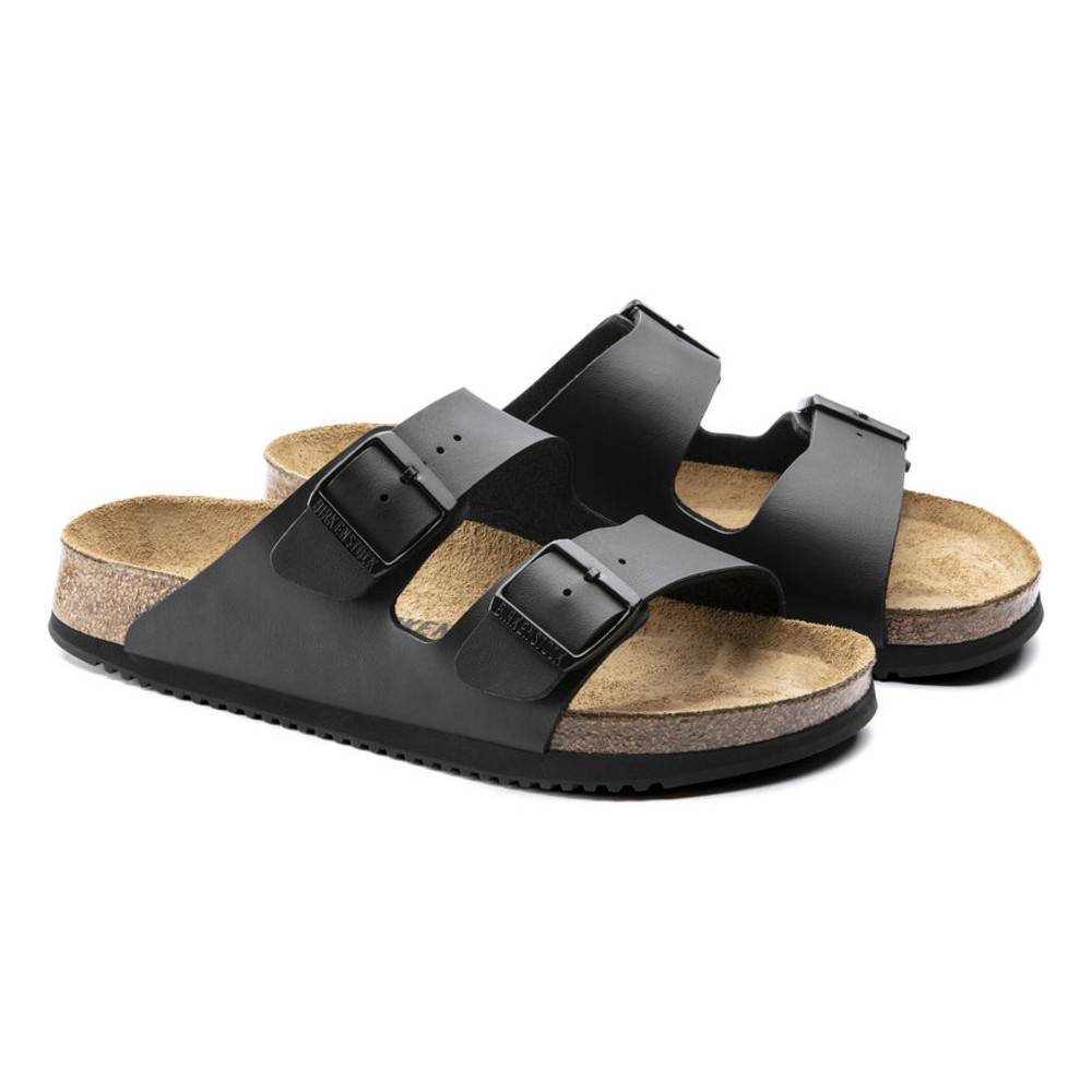 Birkenstock Sandale Arizona, Superlauf, Birko-Flor, schwarz, normal, Größe 38