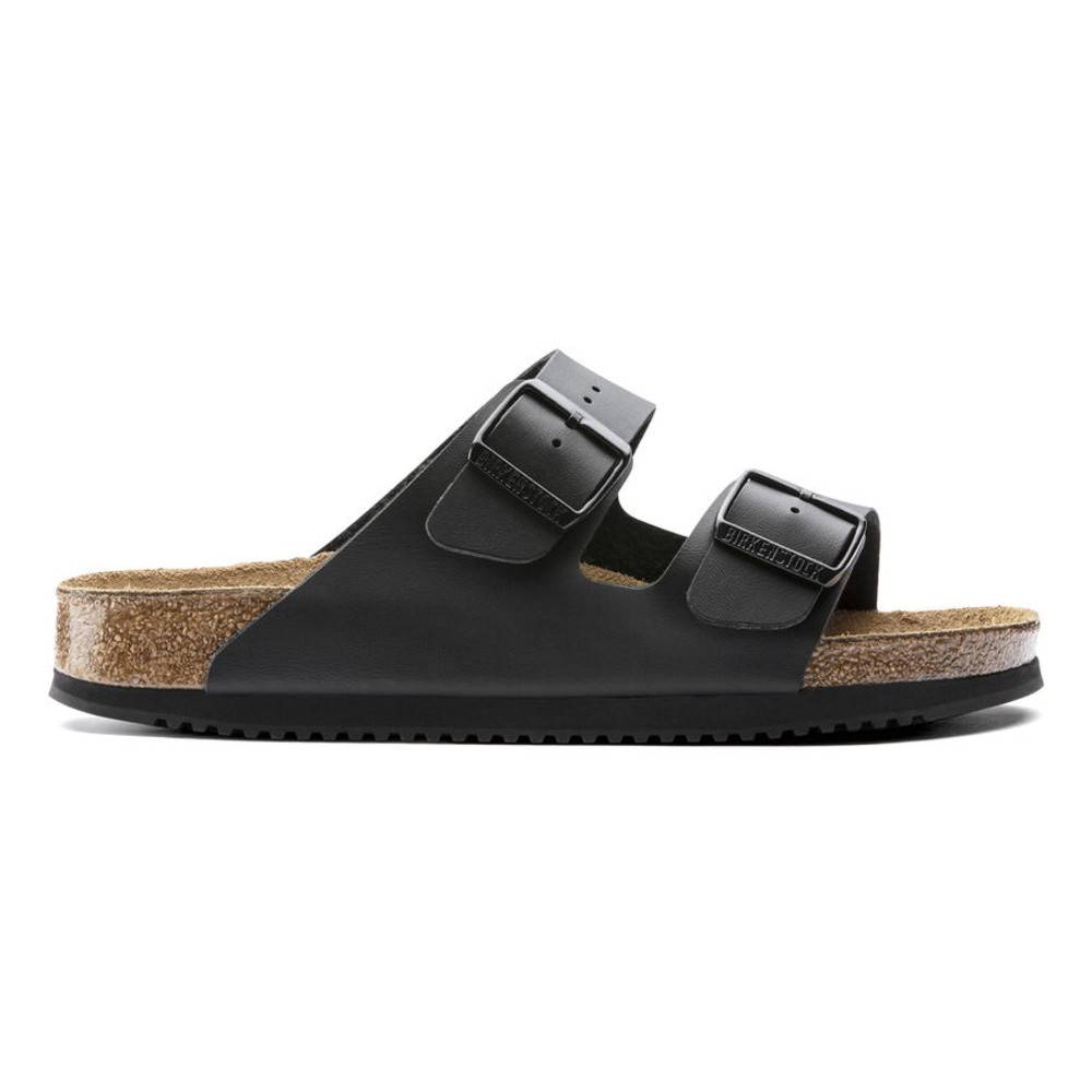 Birkenstock Sandale Arizona, Superlauf, Birko-Flor, schwarz, normal, Größe 38