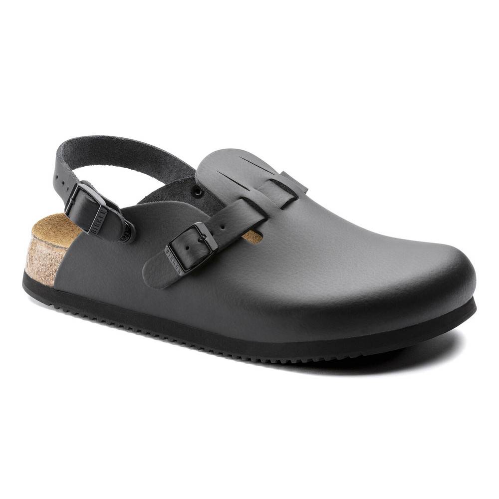 Birkenstock Clog Kay Superlauf, WB, Naturleder, schwarz, normal, Größe 46