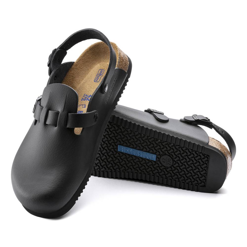 Birkenstock Clog Kay Superlauf, WB, Naturleder, schwarz, normal, Größe 42