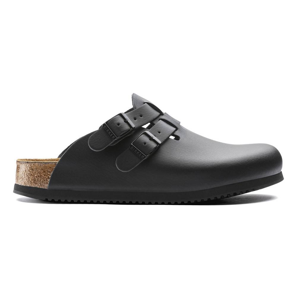 Birkenstock Clog Kay Superlauf, WB, Naturleder, schwarz, normal, Größe 42