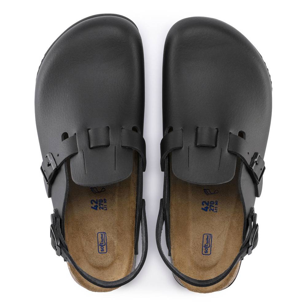 Birkenstock Clog Kay Superlauf, WB, Naturleder, schwarz, normal, Größe 42
