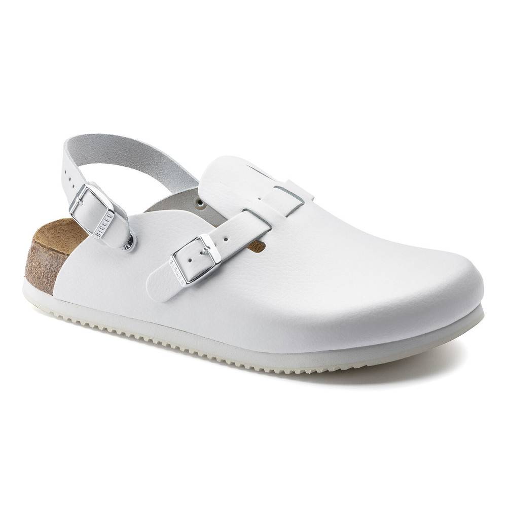 Birkenstock Clog Kay Superlauf, Naturleder, weiß, normal, 40