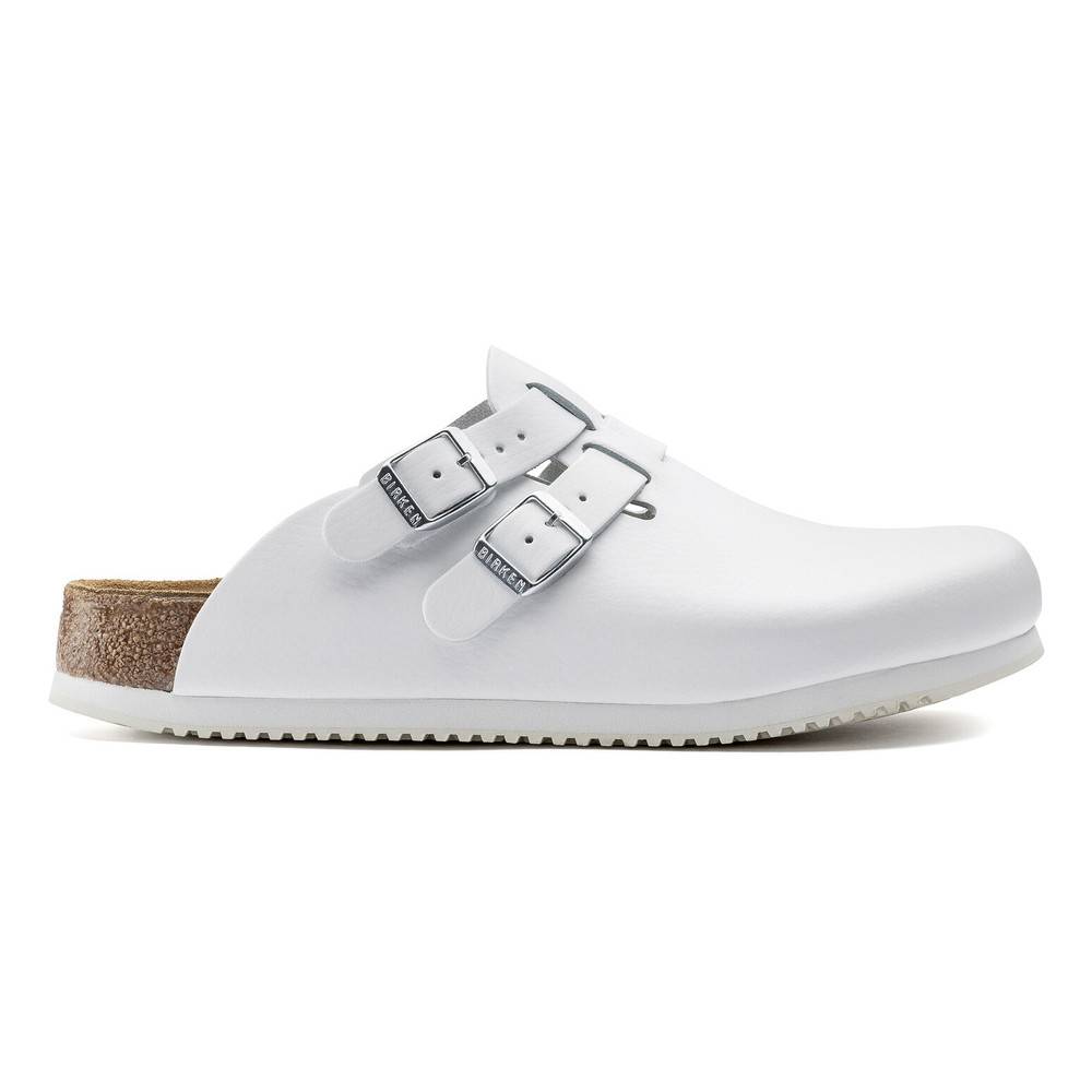 Birkenstock Clog Kay Superlauf, Naturleder, weiß, normal, 41