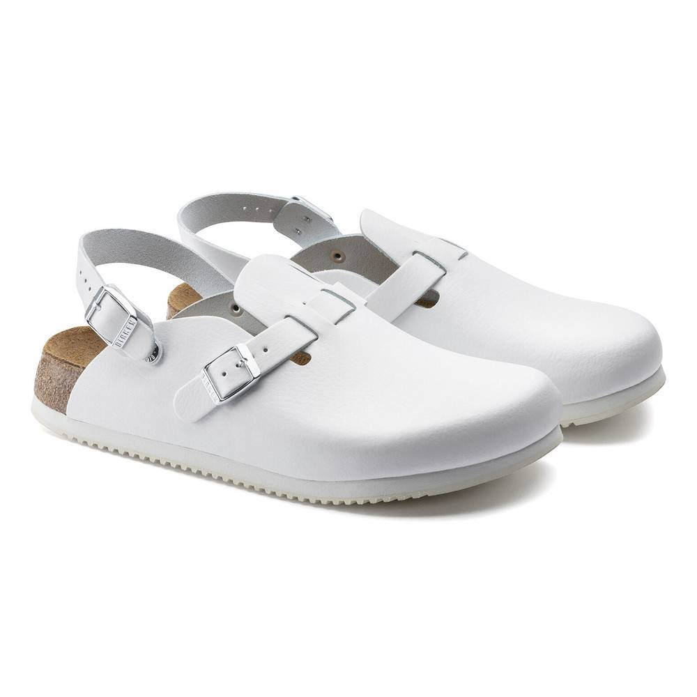 Birkenstock Clog Kay Superlauf, Naturleder, weiß, normal, 39