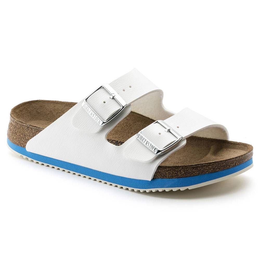 Birkenstock Sandale Arizona Super Grip, Birko-Flor, weiß, normal, Größe 43