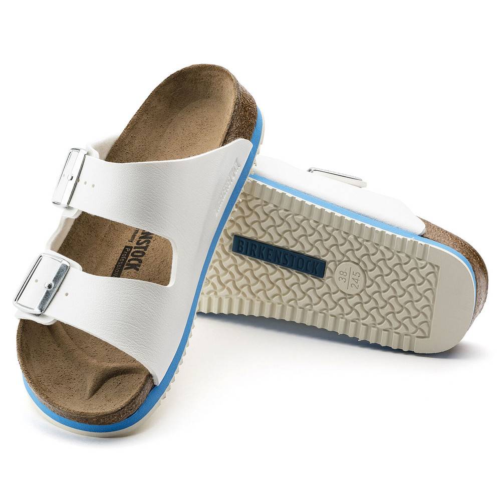 Birkenstock Sandale Arizona Super Grip, Birko-Flor, weiß, normal, Größe 44