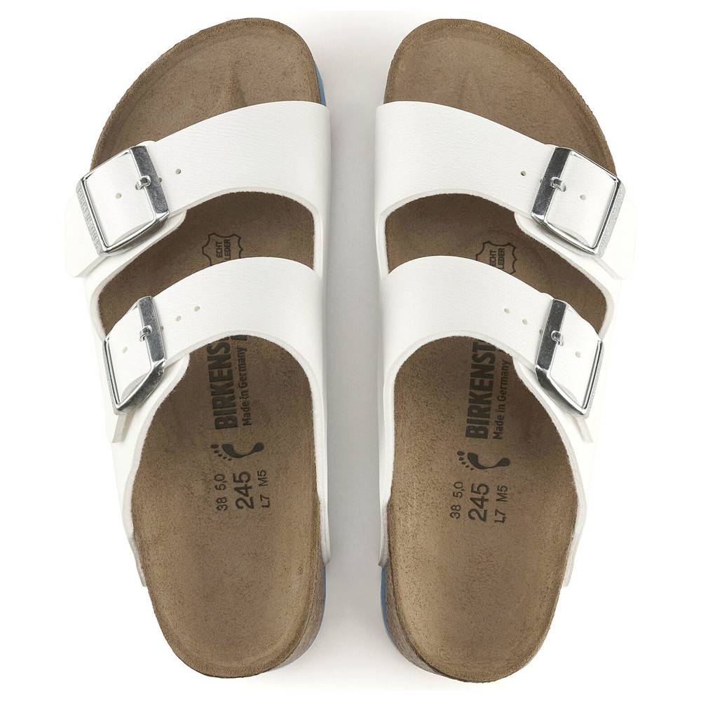Birkenstock Sandale Arizona Super Grip, Birko-Flor, weiß, normal, Größe 43