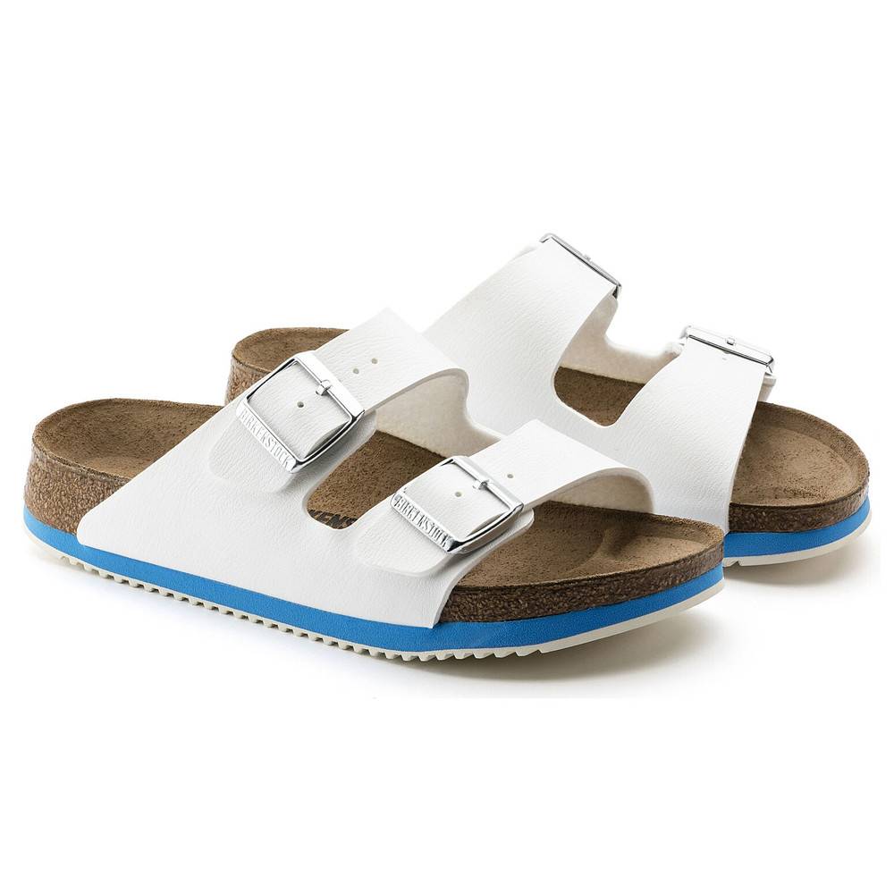Birkenstock Sandale Arizona Super Grip, Birko-Flor, weiß, normal, Größe 44