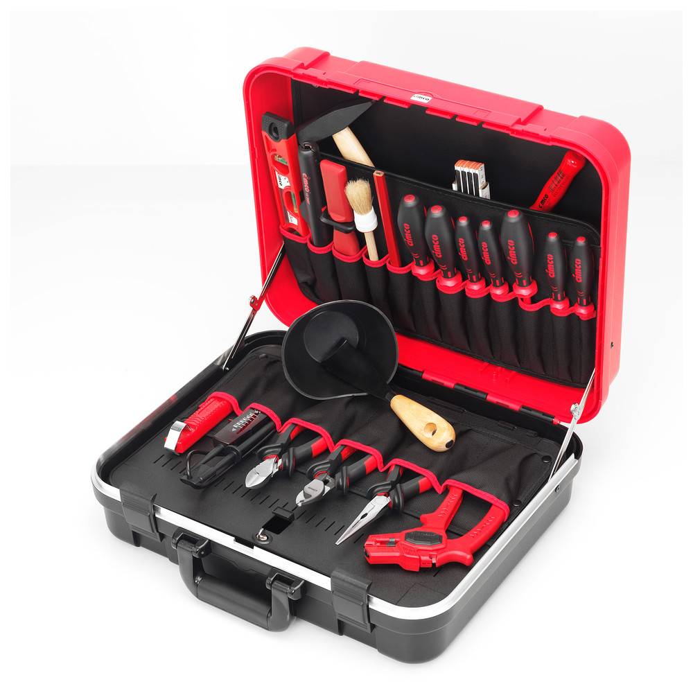 Cimco Hartschalen-Lehrlingskoffer, mit Werkzeug, 24-teilig