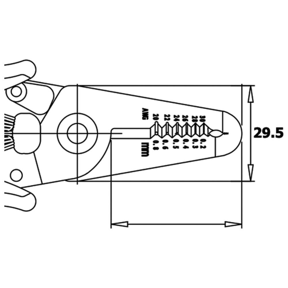 WETEC Kabelschere CSP30 Ecotec, 0,25-0,81 mm, Standardgriffe